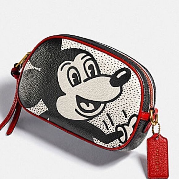 COACH Disney Mickey Mouse X Keith Haring Badge Camera Crossbody Collectors item - Picture 11 of 11